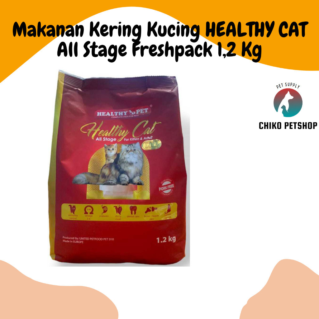 AB21H Makanan Kucing HEALTHY CAT All Stage Freshpack Dryfood 1,2 Kg