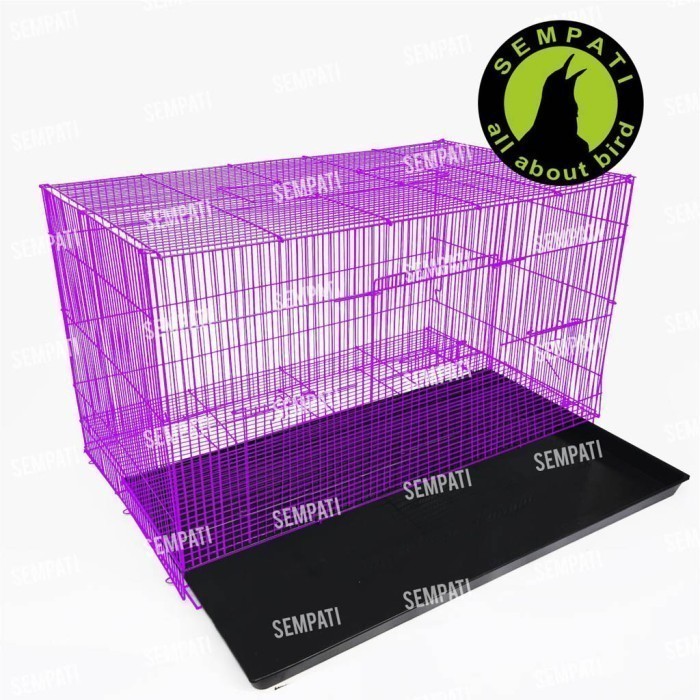yp SANGKAR UMBARAN BATRE XL JUMBO KANDANG TERNAK BURUNG LOVEBIRD KUCING K - Ungu