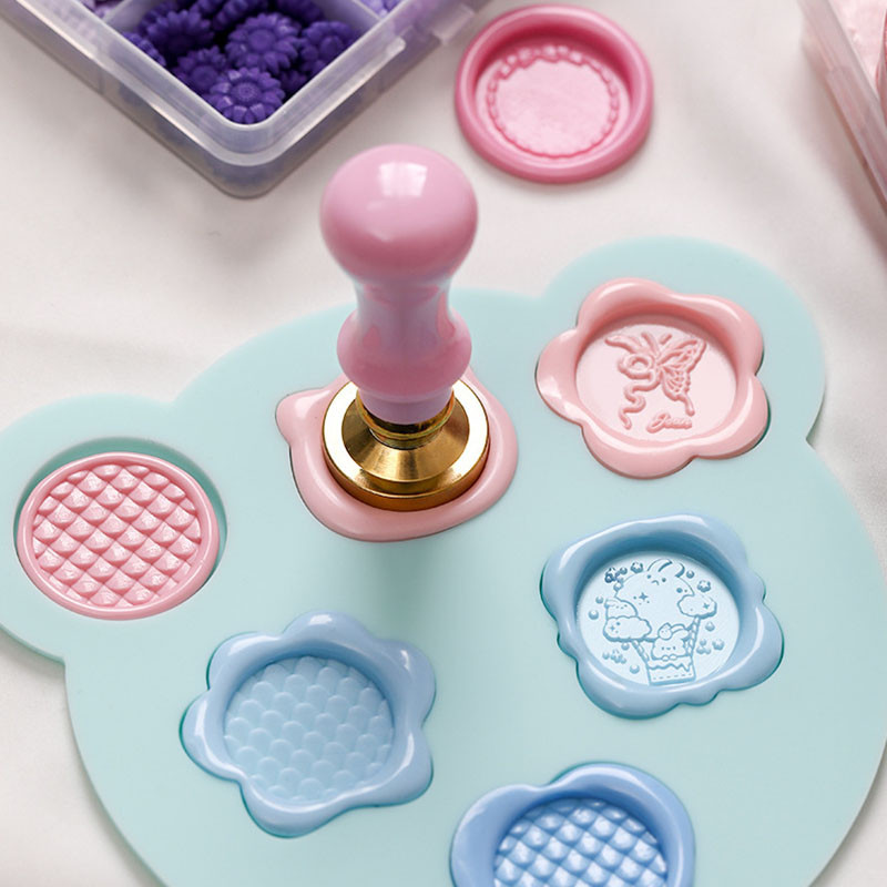 

Wax Seal Stamp Silicone Mold Pad For 25mm Stamp Sealing Wax Fix Shapes Mats Sealing Fixer Scrapbook Envelope DIY Making Tool