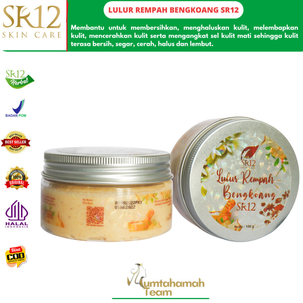 LULUR REMPAH BENGKOANG SR12 / LULUR PENCERAH / LULUR PENGANTEN STANDART BPOM bpom