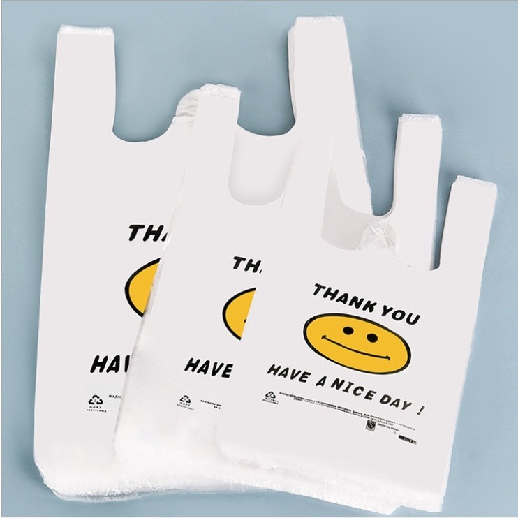 Kantong Plastik SMILE Buah Model Singlet Motif Smile Kantong Plastik Sampah Plastik Pembungkus Makan