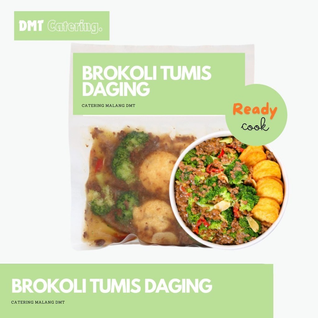 

BROKOLI DAGING TOFU DMT CATERING MALANG /Bisa dikirim ke Luar Kota