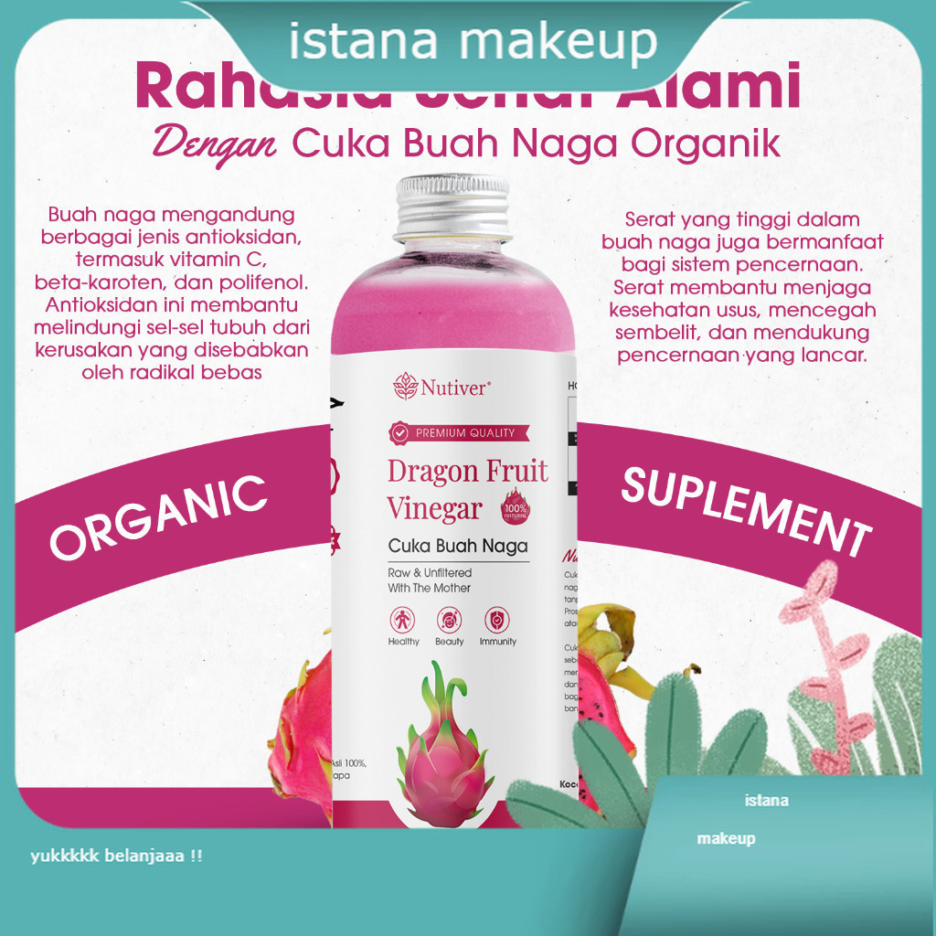 

CUKA BUAH NAGA | DRAGON FRUIT VINEGAR CUKA NAGA MINUMAN DIET | MINUMAN PROBIOTIK ALAMI | DRAGON FRUIT | IM