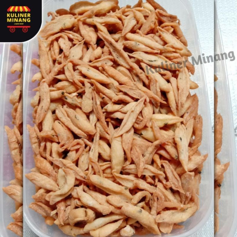 

Kuliner Minang Kue Bawang Gunting Guntiang 250g Gurih, Renyah & Rapuh Oleh-Oleh Cemilan Makanan Khas Payakumbuh Padang Asli 200g Jajanan Snack Kabau AX00