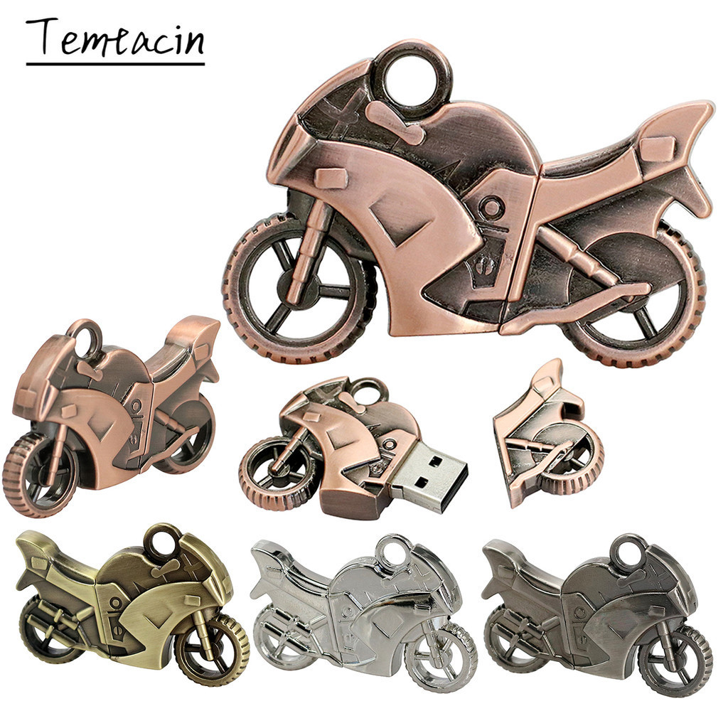 Metal Cool Motorcycl Car USB Flash Drives Pendrives 8GB 16GB 32GB 64GB 128GB 256G Cle USB Memory Sti