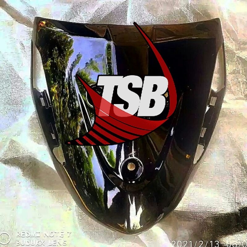 panel dasi tameng depan suzuki smash new smash new warna hitam Toserba