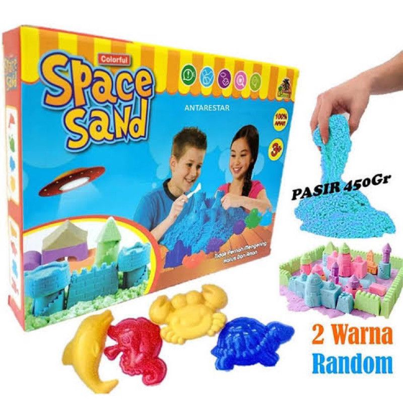 (BISA COD) MAINAN ANAK PASIR AJAIB JUMBO / Mainan Anak Pasir Ajaib Kinetik Play Sand / Mainan edukat