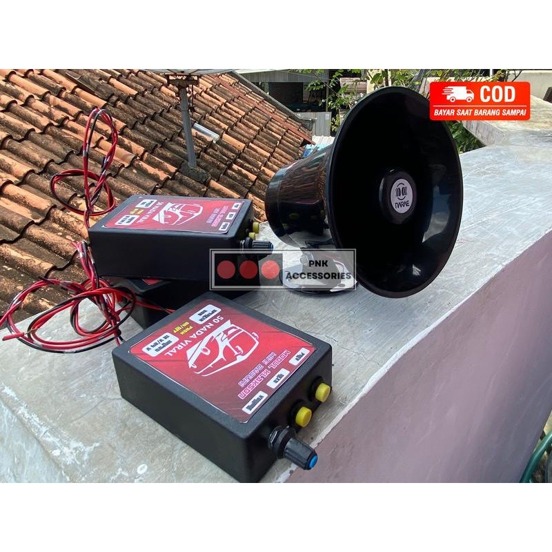 Klakson Telolet Basuri Elektrik 2 Tombol Dengan 50 Nada