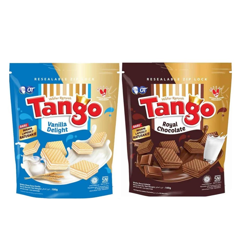 

TANGO Wafer Bites 100 gr Snack Vanilla Cokelat