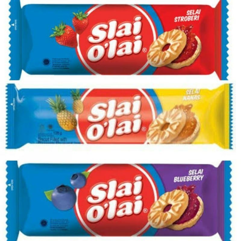 

SLAI O LAI Biskuit Selai 128 gr blueberry strawberry