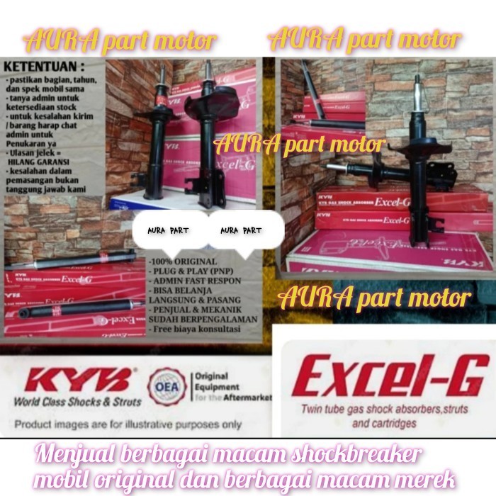 shockbreaker Rush Terios depan Merk kayaba Excel-G japan