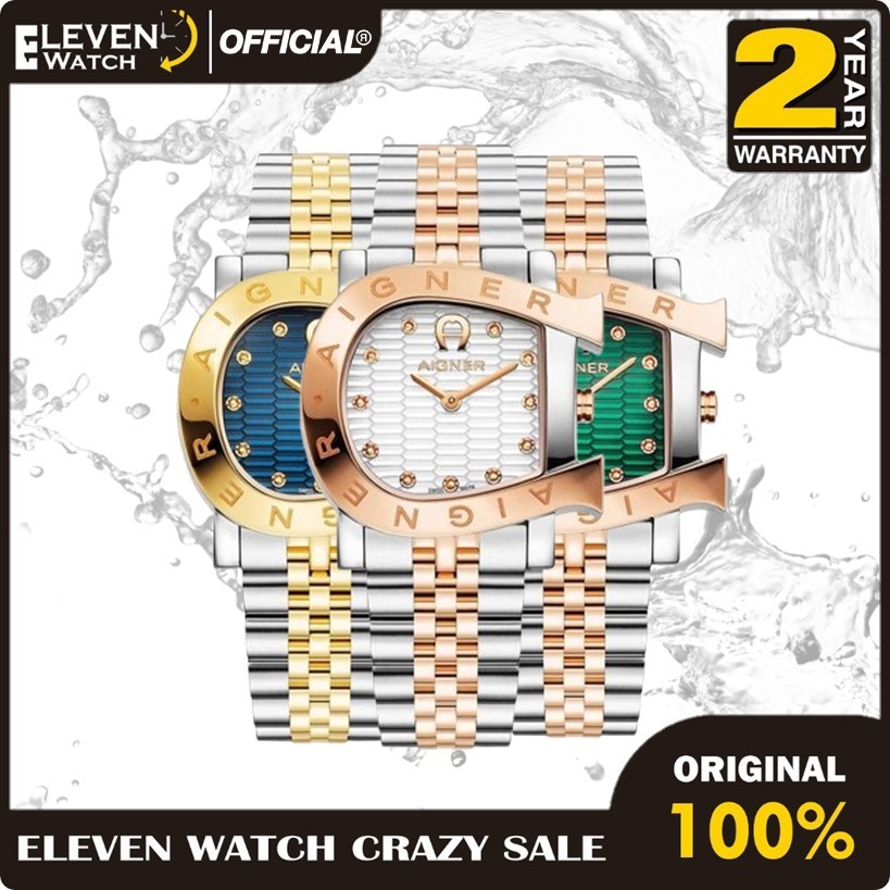 [Promo] Jam Tangan Wanita Aigner AGW.249003 & AGW.249004 & AGW.249002 Massa Due Stainless Steel Stra