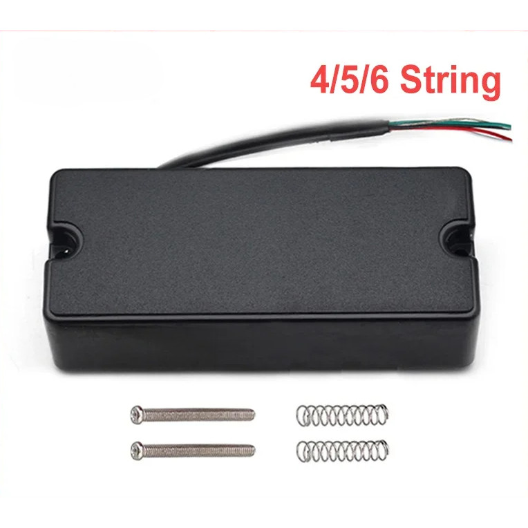 4/5/6 String Sealed Soapbar 2 Hole Bass Guitar Pickup Double Coil Humbucker Pickup Ceramic Magnet Ba