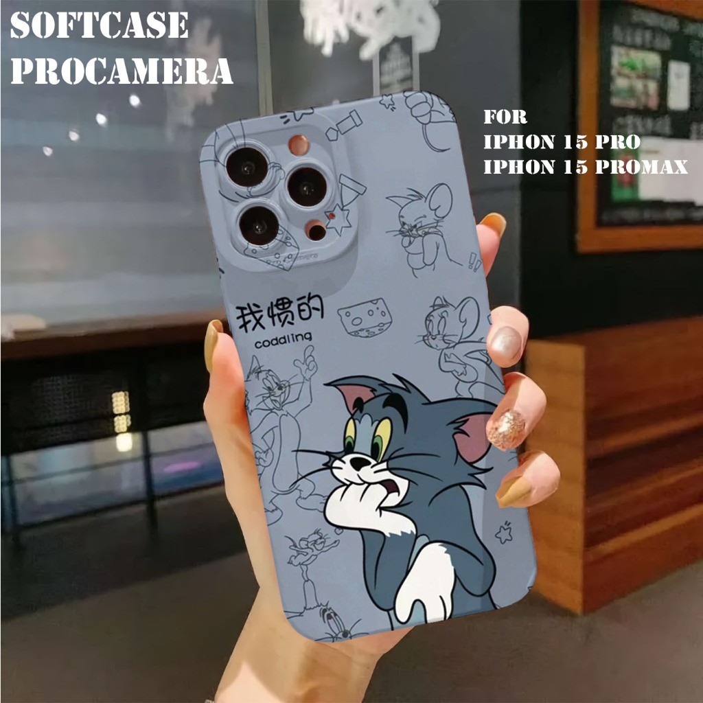 SELEB- (IP-02) SOFTCASE PROCAMERA COUPLE IPHON 15 PRO/15 PROMAX BISA SEMUA TYPE HP TULIS DI CHATATAN