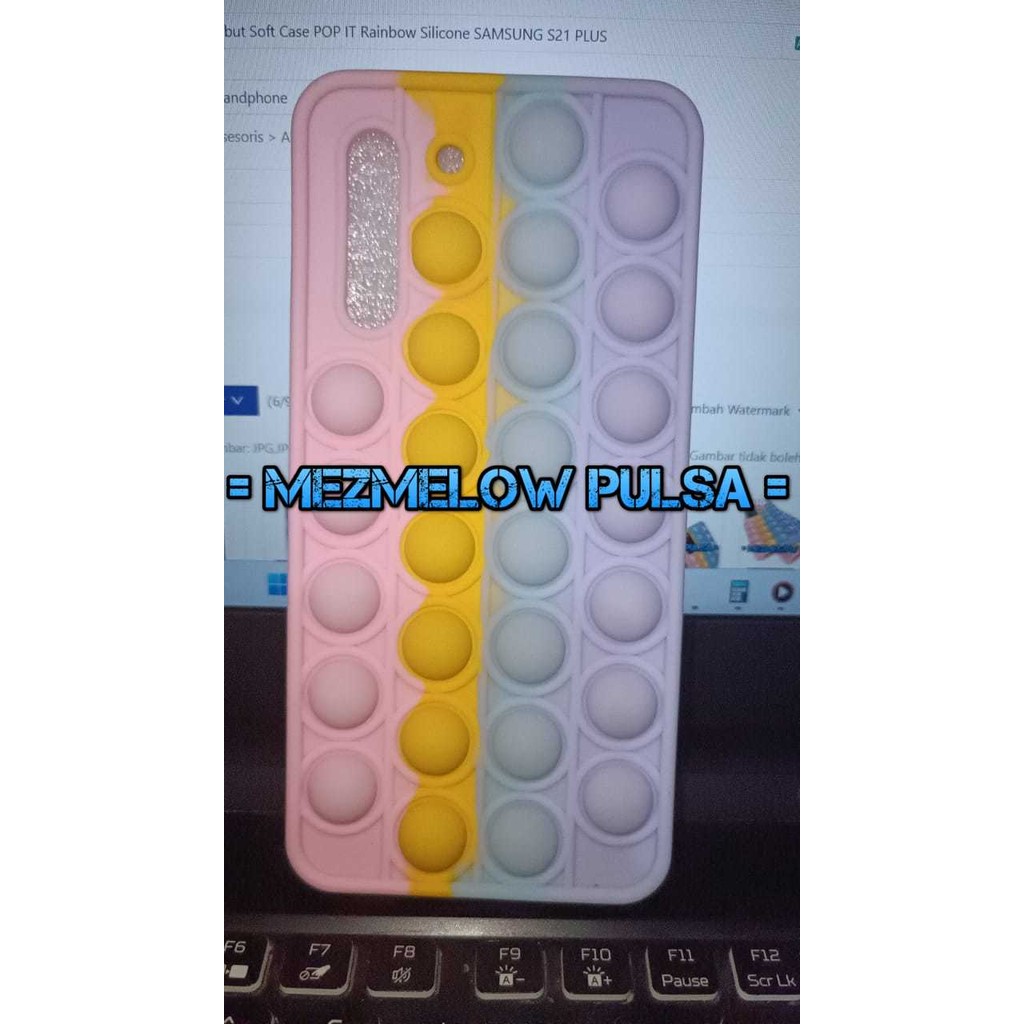Casing Case Lembut Soft Case POP IT Rainbow Case SAMSUNG S21 BIASA / SAMSUNG S21 5G
