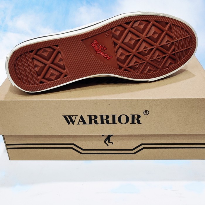 ✨NEW✨ -Sepatu Warior/Warrior Sparta LC Sepatu Sekolah SIZE.37~43 Ori Murah - 37, LC Hitam Putih