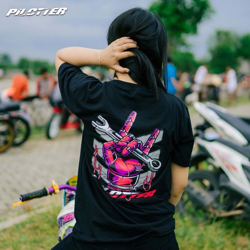 kaos tshirt mekanik / key pilotter gank