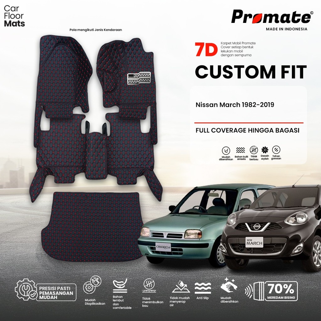 Karpet Mobil Promate Customfit Nissan March / Micra 1982-2019