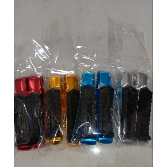 2pc Footstep universal cnc aluminium Pijakan kaki belakang motor Universal CB150R Megapro GL Tiger f