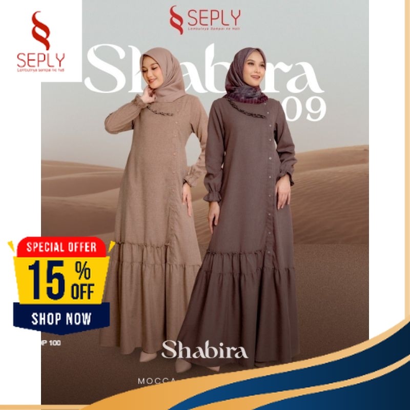 Gamis Wanita Dewasa Seply Shabira 09 / gamis harian /gamis daily