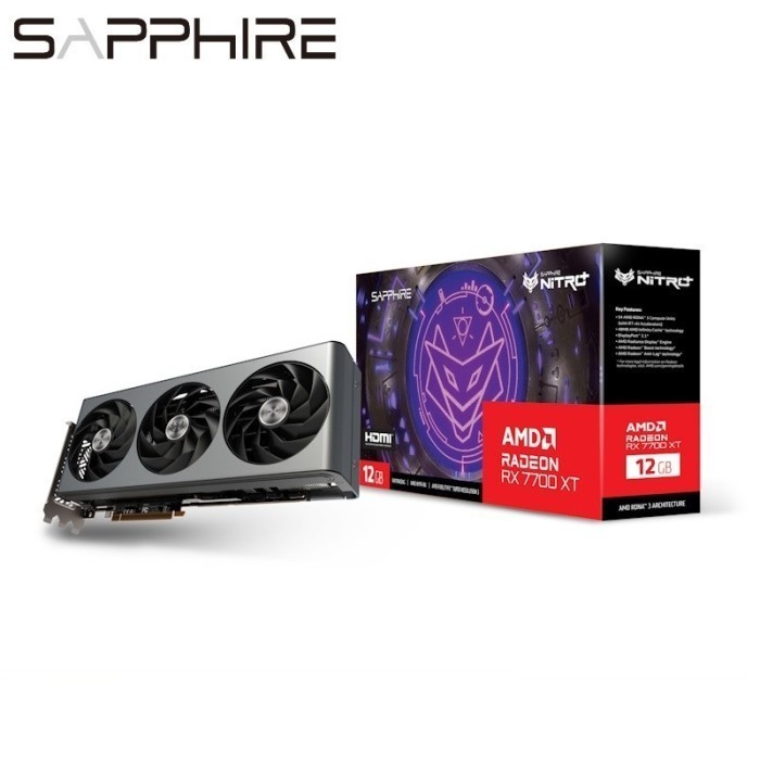 SAPPHIRE AMD Radeon RX 7700 XT Nitro+ OC 12GB GDDR6