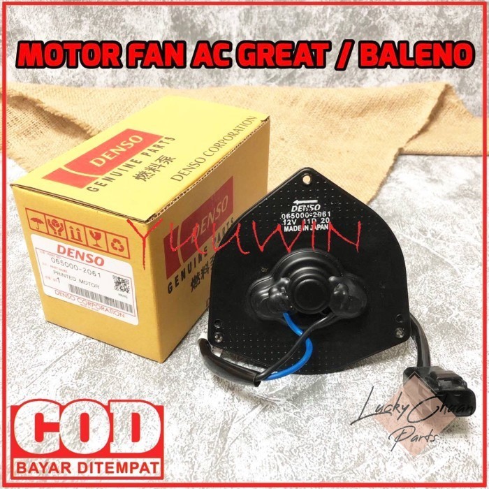 MOTOR FAN AC GREAT - MOTOR FAN AC BALENO SOLUNA GREAT COROLLA TWINCAM LUCKYPARTS