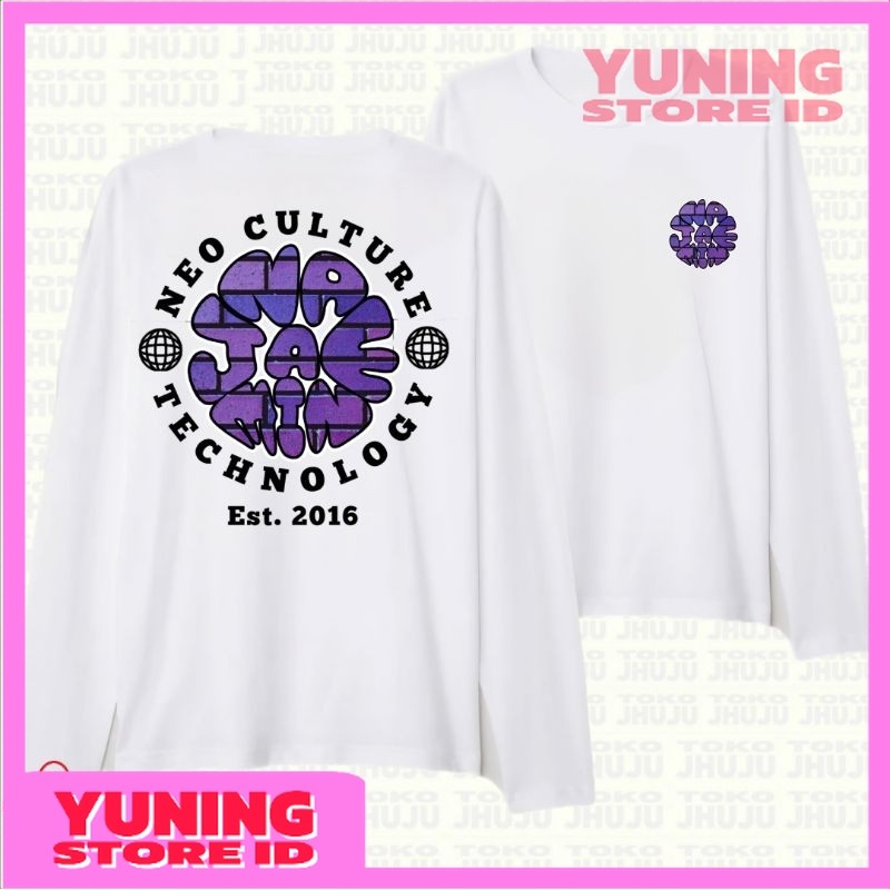 YSID Kaos LENGAN PANJANG  Nct Dream Na Jaemin Purple Block Texture Streetwear DB