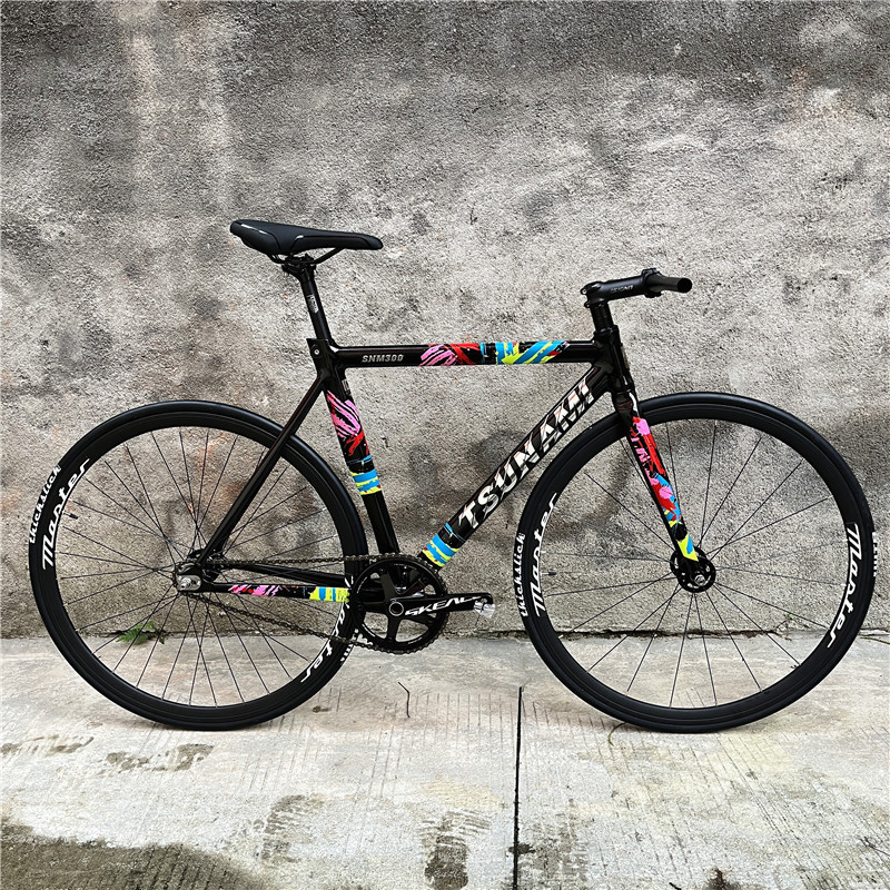 52/55/58CM Fixie Bike Tsunami SNM300 Aluminum Alloy Single Speed Fixed Gear Bicycle 700C Master Whee
