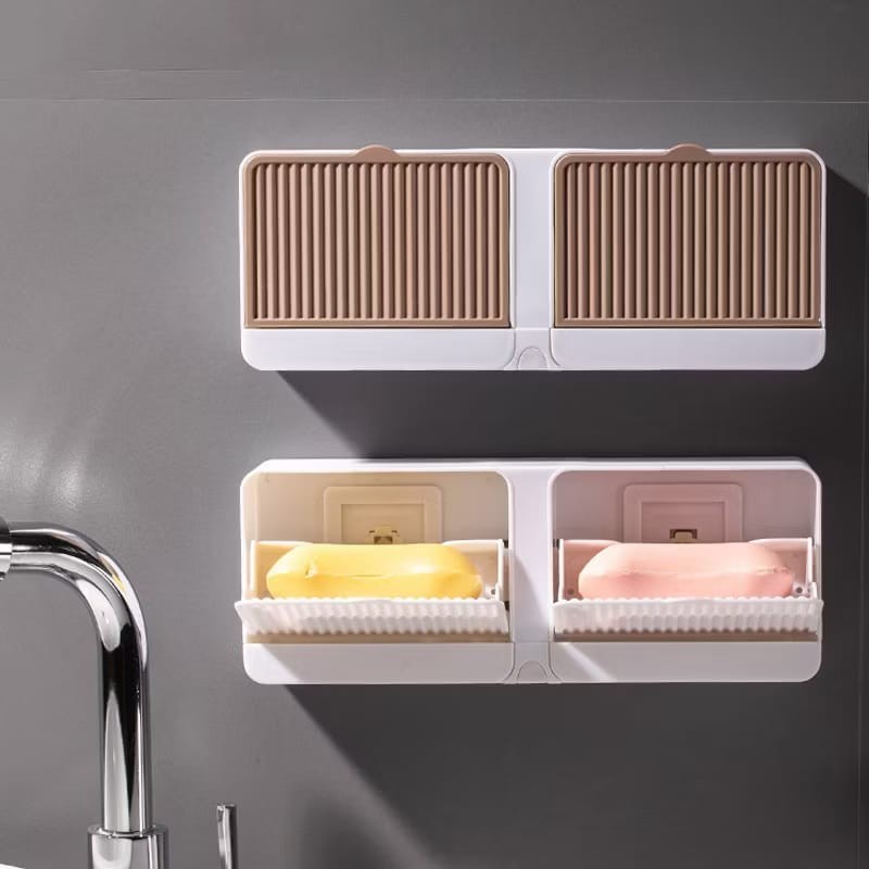 Tempat Sabun Kamar Mandi Dinding Tempel / Tempat Sabun Batang Tempel Dinding / kotak sabun mandi buk