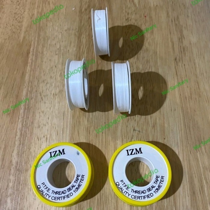 

Seal tape tebal 10 METER / isolasi pipa kran keran IZM SEALTAPE IZM