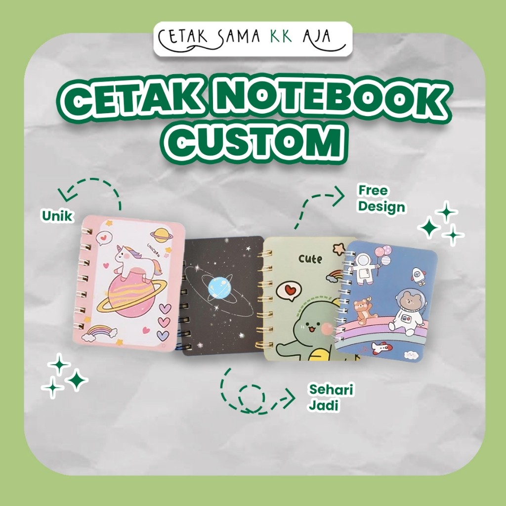 

CETAK NOTEBOOK CUSTOM A5 A6 SPIRAL CUSTOM NOTEBOOK TERMURAH