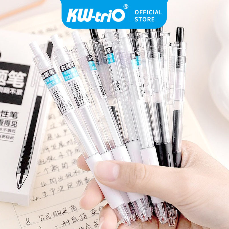 

Black Gel Pen/Bollpen/ Pulpen Gel Retractable Tinta Hitam/pulpen gel pulpen aesthetic retractable gel pens pen mekanik 0.5mm