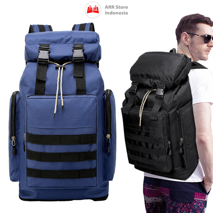 Tas Ransel Gunung Carrier 60 L Backpack Carrier Hiking Camping Outdoor Tas Ransel Travel T 0111 SB