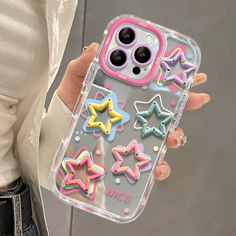 Boneka bintang kartun lucu Case hp iPhone 11 PRO MAX XS XR 12 13 14 15 PLUS