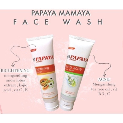 CM | PAPAYA By Mamaya Series / Cream Wajah / Face Wash