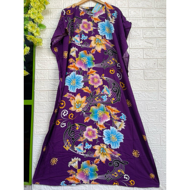 KENCANA UNGU/LABEL BIRU/DASTER PANJANG/LONGDRESS KALONG/NO  BUSUI/LD 150 /PROMO GROSIR MURAH BISA CO