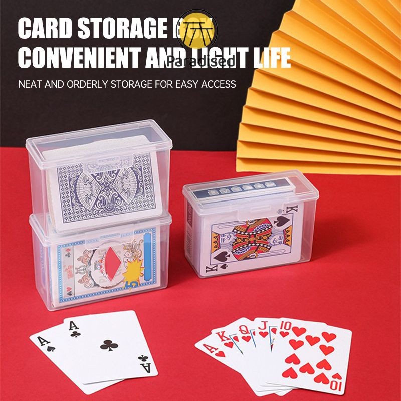 Playing Cards Plastic Case Storage Box / Kotak Kartu Remi Basket  /Kotak Plastik Koleksi Kartu Remi 