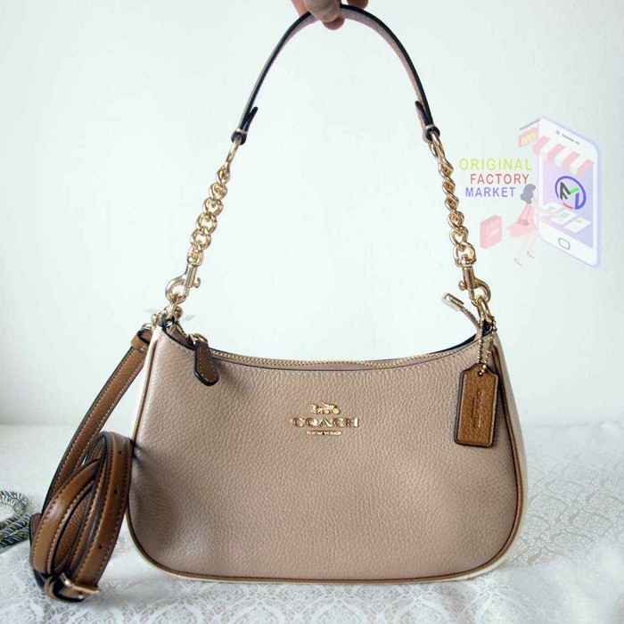 TAS COC CA173 Teri Shoulder Bag In Colorblock Sandy Beige Multi