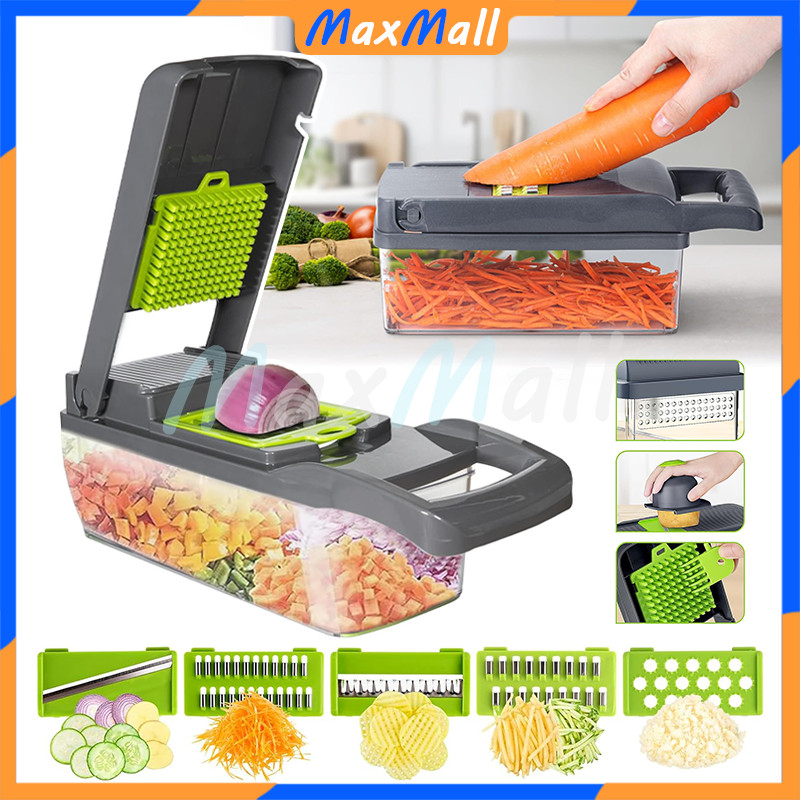 Parutan Sayur Dan Buah Alat Potong Sayur Buah All In One Alat Parutan Buah & Sayuran 14 In 1 Alat Pe