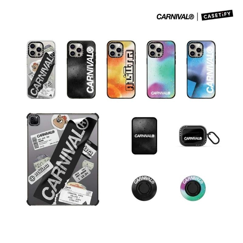 

□ 1 CARNIVAL x CASETiFY “Stencil Flow” Collection​ GRAFFITI​-BLACK​ SNAPPY CARDHOLDER STAND ■