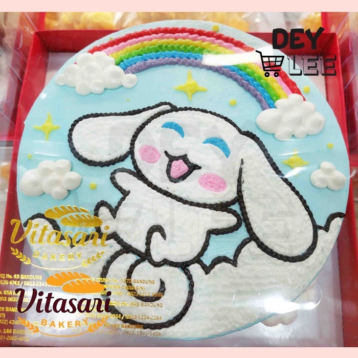 

VITASARI Birthday Cake Karakter CINNAMOROLL Bulat 20cm Kue Ulang Tahun Bandung