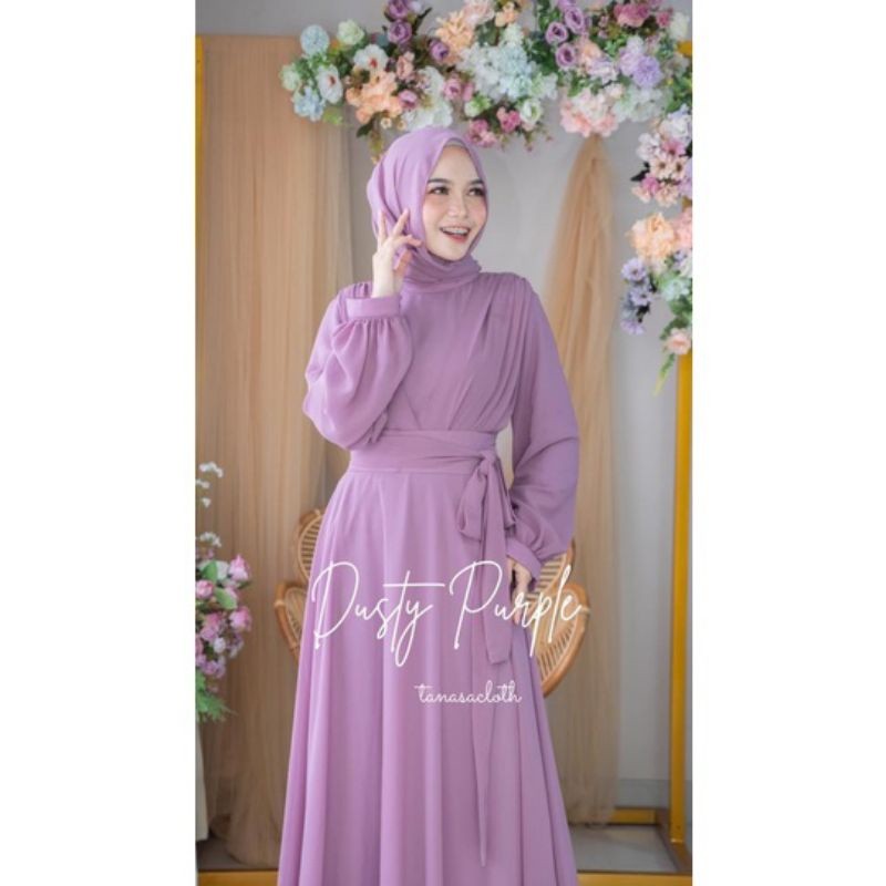 Almira dress terbaru mewah elegan cantik dress pesta - GAMIS MUSLIMAH - GAMIS SYAR'I - GAMIS TANGAN 