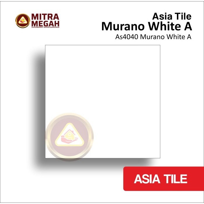 KERAMIK ASIA TILE 40X40 MURANO WHITE A