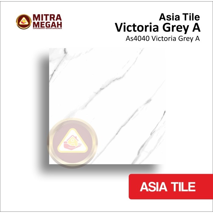 KERAMIK ASIA TILE 40X40 VICTORIA GREY A