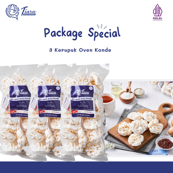 

BEST SELLER Package Kerupuk Oven Konde Tiara Snack Bangka/Kerupuk Oven