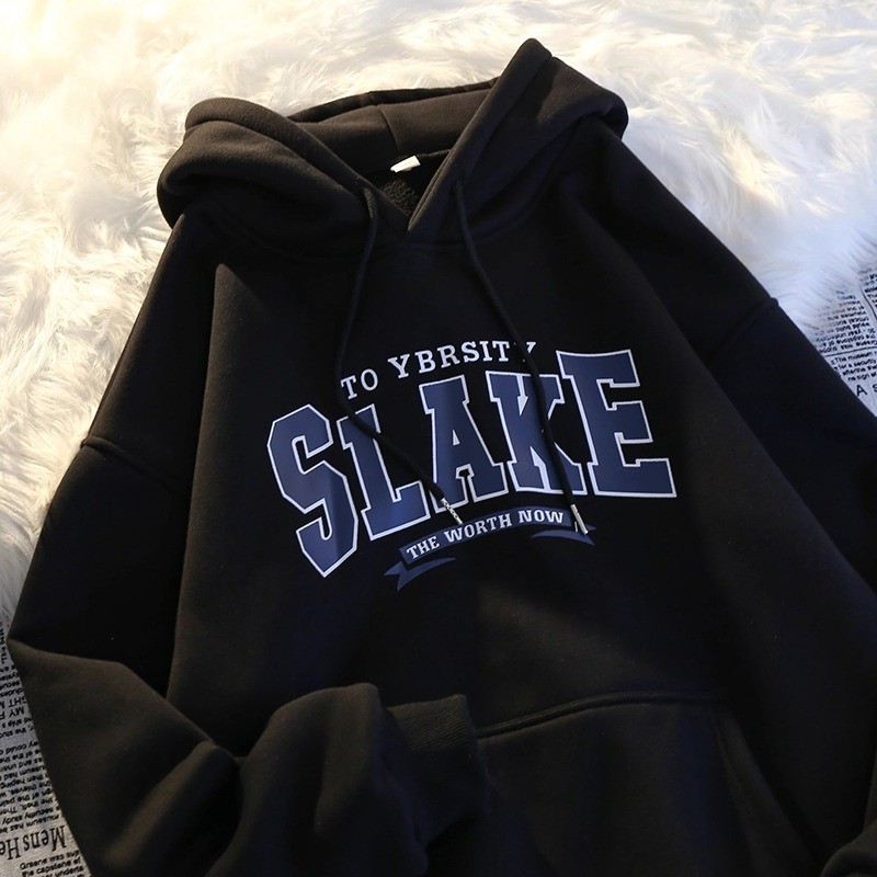 SLAKE THE WORTH NOW SWEATER HOODIE UNISEX HODIE / HOODIE / SWEATSHIRT / OUTERWEAR SLAKE PRIA WANITA 