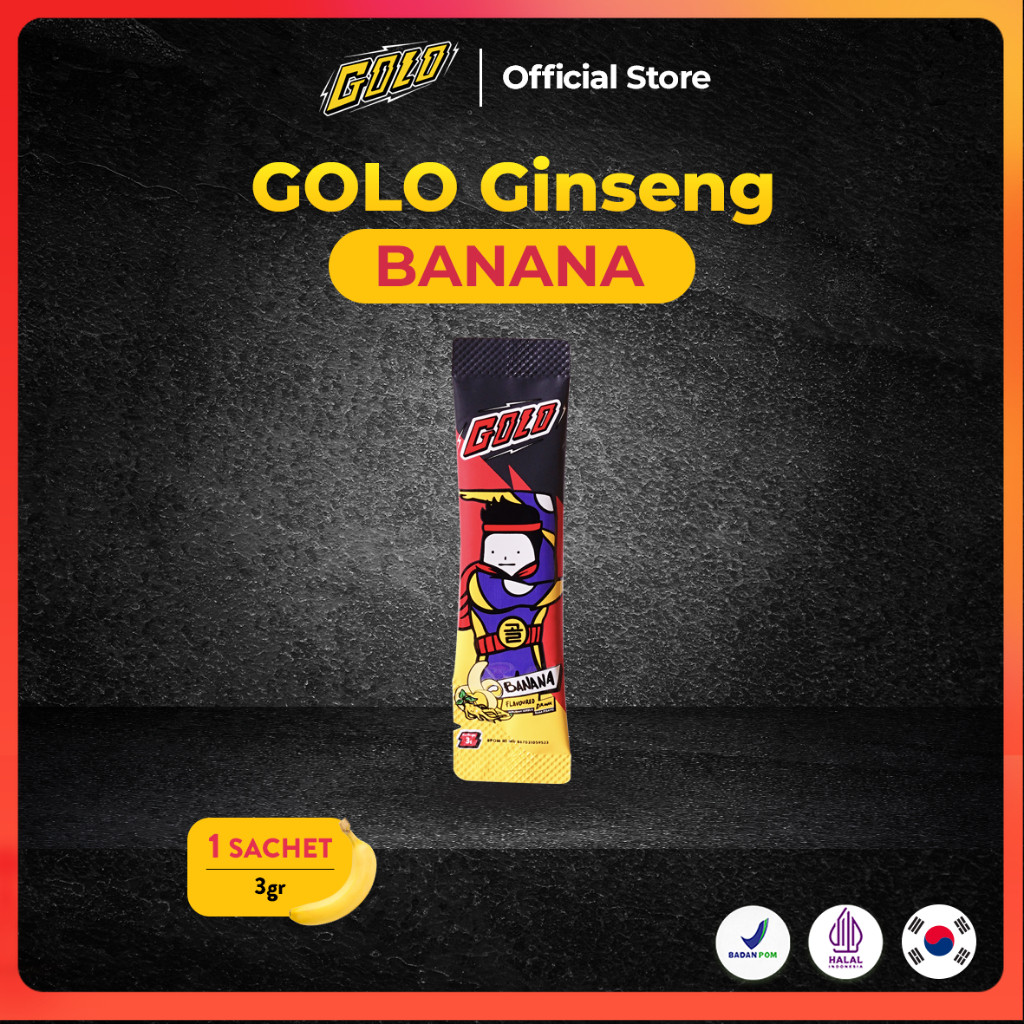 GOLO Ginseng Botanical Banana 1 Sachet ginacarano15