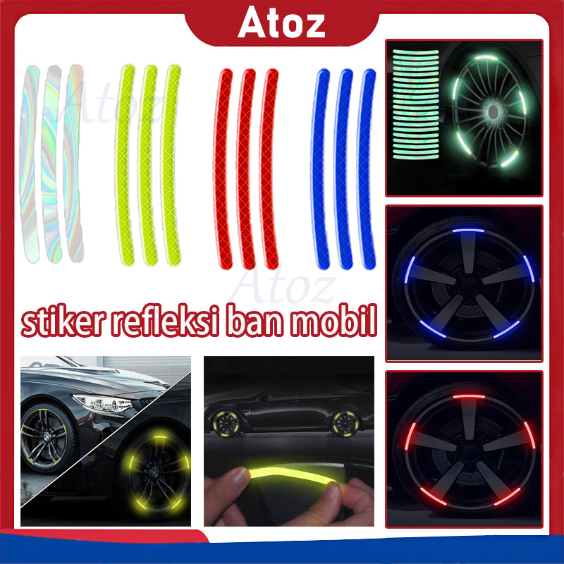 stiker refleksi ban mobil/stiker reflektor/dekorasi ban mobil