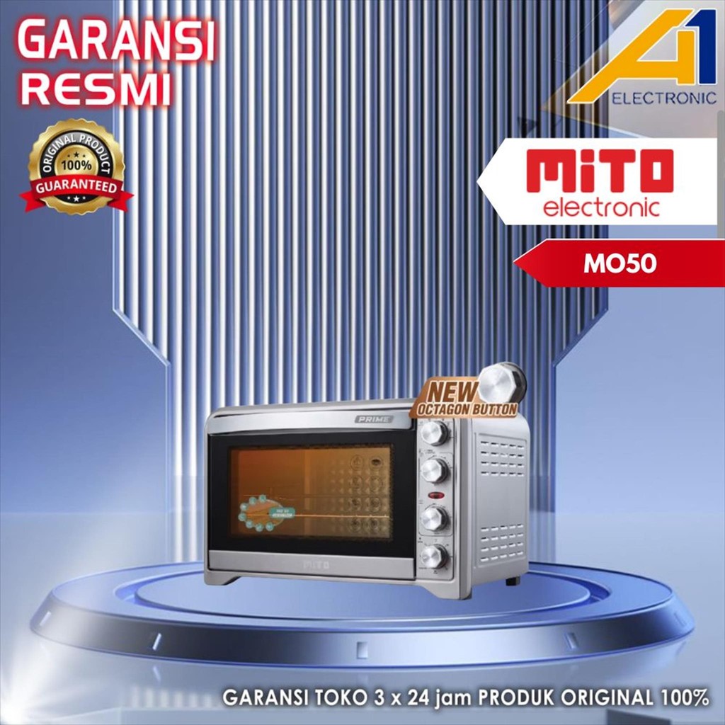 MITO Oven Listrik MO-50 / MO50 Prime 50 L Oven + Air fryer Original