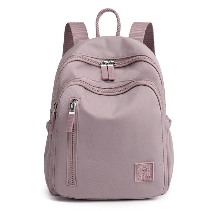 Tas original - Tas ransel Chibao 1728 Original nilon waterproof wanita - lilac